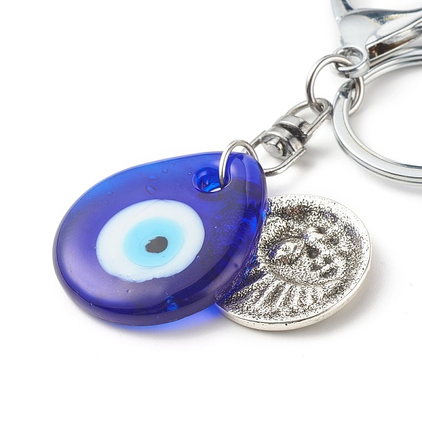 PandaHall Alloy Keychains, with Tibetan Style Alloy Pendants and Handmade Lampwork Pendants, Teardrop with Evil Eye & Flat Round with Moon &...
PandaHall Alloy Keychains, with Tibetan Style Alloy Pendants and Handmade Lampwork Pendants, Teardrop with Evil Eye & Flat Round with Moon &...