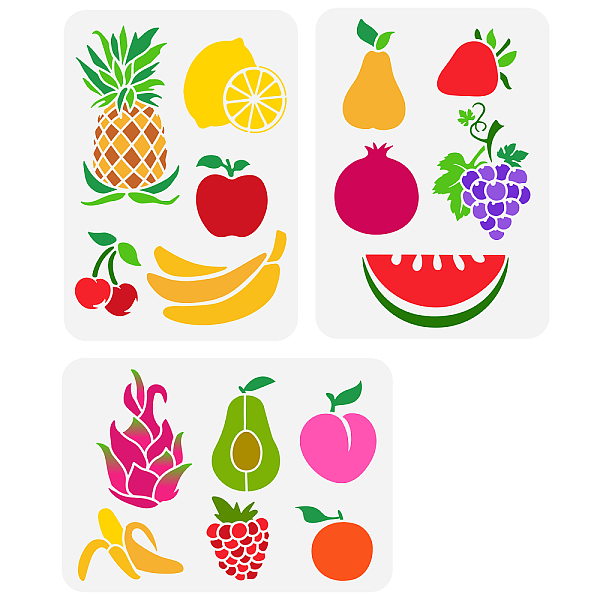 PandaHall FINGERINSPIRE 3PCS Fruits Painting Stencil 11.7x8.3 inch Hollow Out Banana Lemon Cherry Avocados Stencil Reusable Plastic...
PandaHall FINGERINSPIRE 3PCS Fruits Painting Stencil 11.7x8.3 inch Hollow Out Banana Lemon Cherry Avocados Stencil Reusable Plastic...