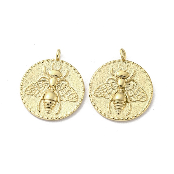 PandaHall 304 Stainless Steel Pendants, Flat Round with Bees Charms, Real 14K Gold Plated, 17.5x15x1.5mm, Hole: 1.6mm 304 Stainless Steel...
PandaHall 304 Stainless Steel Pendants, Flat Round with Bees Charms, Real 14K Gold Plated, 17.5x15x1.5mm, Hole: 1.6mm 304 Stainless Steel...