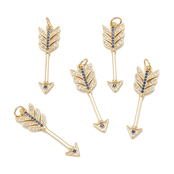 PandaHall Brass Micro Pave Royal Blue Cubic Zirconia Pendants, Long-Lasting Plated, Arrow, Real 18K Gold Plated, 32x9x2mm, Hole: 4mm, Ring...
PandaHall Brass Micro Pave Royal Blue Cubic Zirconia Pendants, Long-Lasting Plated, Arrow, Real 18K Gold Plated, 32x9x2mm, Hole: 4mm, Ring...