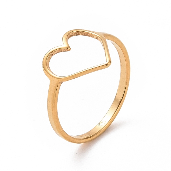 PandaHall Ion Plating(IP) 201 Stainless Steel Heart Finger Ring, Hollow Wide Ring for Women, Golden, US Size 6 1/2(16.9mm) 201 Stainless...
PandaHall Ion Plating(IP) 201 Stainless Steel Heart Finger Ring, Hollow Wide Ring for Women, Golden, US Size 6 1/2(16.9mm) 201 Stainless...