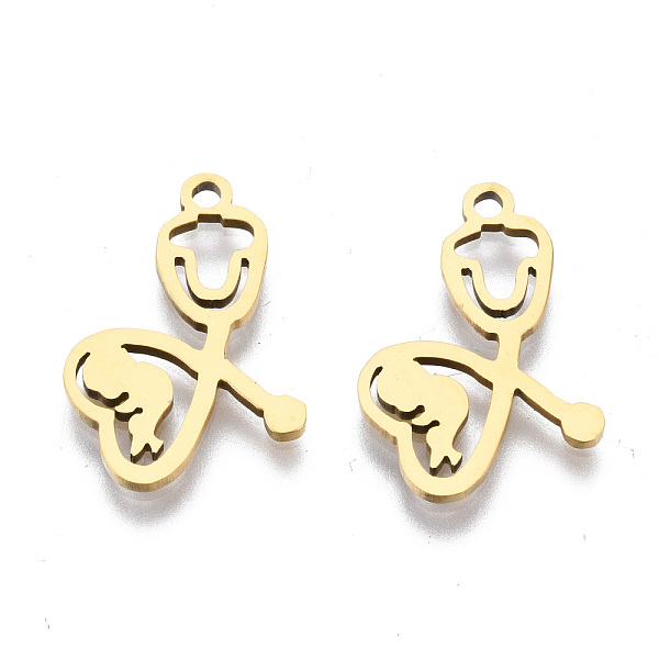 PandaHall Ion Plating(IP) 201 Stainless Steel Pendants, Laser Cut, Heart with Flower, Golden, 18x12x1mm, Hole: 1.4mm 201 Stainless Steel...
PandaHall Ion Plating(IP) 201 Stainless Steel Pendants, Laser Cut, Heart with Flower, Golden, 18x12x1mm, Hole: 1.4mm 201 Stainless Steel...