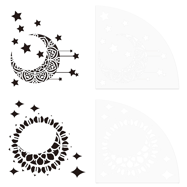 PandaHall Custom Acrylic Tie-Dye Template, Painting Supplies, Fanshaped, Moon, 20x20x0.25cm, 2pcs/set Acrylic Moon
PandaHall Custom Acrylic Tie-Dye Template, Painting Supplies, Fanshaped, Moon, 20x20x0.25cm, 2pcs/set Acrylic Moon
