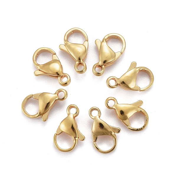 PandaHall Vacuum Plating 304 Stainless Steel Lobster Claw Clasps, Parrot Trigger Clasps, Real 24K Gold Plated, 3/8x1/4x1/8 inch(11x7x3.5mm)...
PandaHall Vacuum Plating 304 Stainless Steel Lobster Claw Clasps, Parrot Trigger Clasps, Real 24K Gold Plated, 3/8x1/4x1/8 inch(11x7x3.5mm)...
