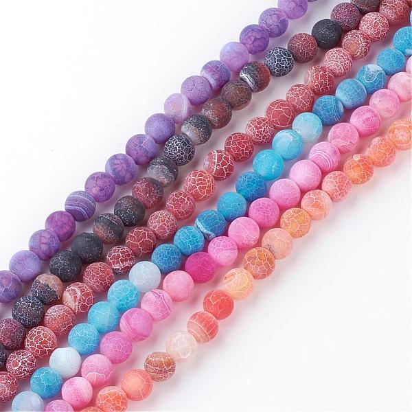 PandaHall Natural Fire Crackle Agate Bead Strands, Frosted, Dyed, Round, Mixed Color, 8x7mm, Hole: 1.5mm, about 48pcs/strand, 13.58 inch..., Multicolor
PandaHall Natural Fire Crackle Agate Bead Strands, Frosted, Dyed, Round, Mixed Color, 8x7mm, Hole: 1.5mm, about 48pcs/strand, 13.58 inch..., Multicolor