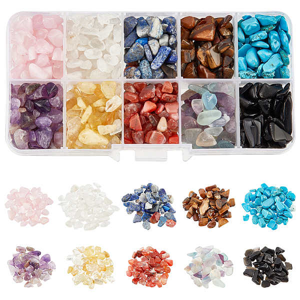PandaHall 200G 10 Styles Gemstone Chip Beads, No Hole Natural Stone Beads Crystals Crushed Beads Irregular Shaped Loose Beads for Jewelry...
PandaHall 200G 10 Styles Gemstone Chip Beads, No Hole Natural Stone Beads Crystals Crushed Beads Irregular Shaped Loose Beads for Jewelry...