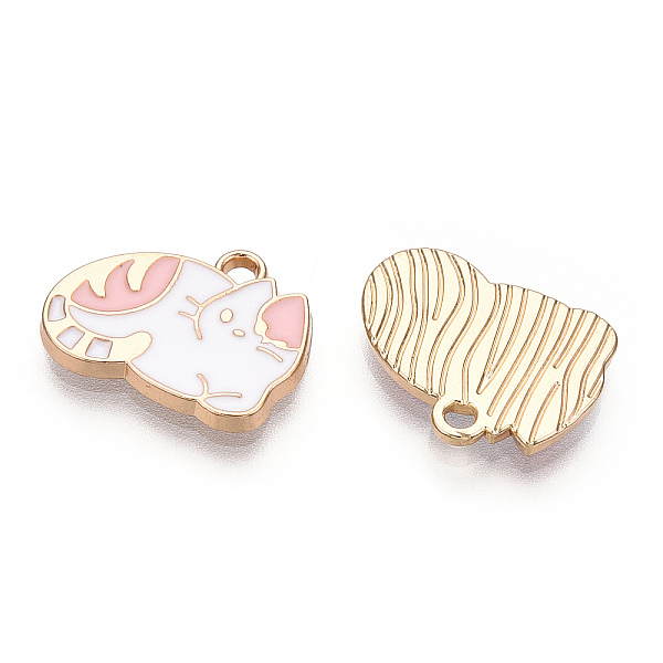 PandaHall Alloy Enamel Pendants, Cadmium Free & Lead Free, Cat, Light Gold, Pink, 12.5x16x2mm, Hole: 1.5mm Alloy+Enamel Cat Shape Pink
PandaHall Alloy Enamel Pendants, Cadmium Free & Lead Free, Cat, Light Gold, Pink, 12.5x16x2mm, Hole: 1.5mm Alloy+Enamel Cat Shape Pink