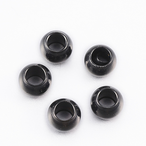 PandaHall 304 Stainless Steel Beads, Round, Electrophoresis Black, 4x3mm, Hole: 2mm 304 Stainless Steel Round
PandaHall 304 Stainless Steel Beads, Round, Electrophoresis Black, 4x3mm, Hole: 2mm 304 Stainless Steel Round