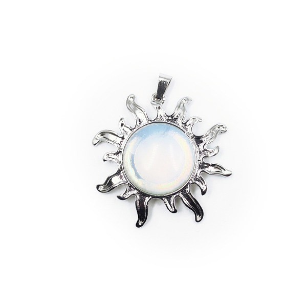 PandaHall Opalite Pendants, Sun Charms, with Platinum Plated Alloy Findings, 39x39mm Opalite Sun
PandaHall Opalite Pendants, Sun Charms, with Platinum Plated Alloy Findings, 39x39mm Opalite Sun