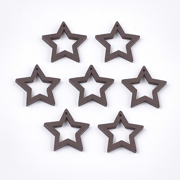 PandaHall Painted Poplar Wood Pendants, Star, Coconut Brown, 24.5~25x24.5x2.5mm, Hole: 1.2mm Wood Star Brown
PandaHall Painted Poplar Wood Pendants, Star, Coconut Brown, 24.5~25x24.5x2.5mm, Hole: 1.2mm Wood Star Brown