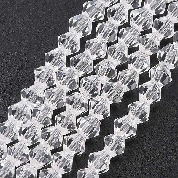 PandaHall Imitate Austrian Crystal Bicone Glass Beads Strands, Grade AA, Faceted, Clear, 4x4mm, Hole: 1mm, about 82~85pcs/strand, 30.5~31cm...
PandaHall Imitate Austrian Crystal Bicone Glass Beads Strands, Grade AA, Faceted, Clear, 4x4mm, Hole: 1mm, about 82~85pcs/strand, 30.5~31cm...