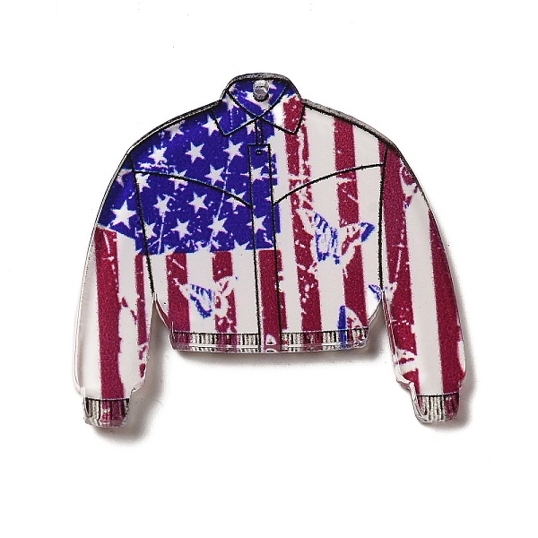 PandaHall Independence Day Acrylic Pendants, Cloths, Colorful, 40~40.5x40.5~41x2~3mm, Hole: 1.5mm Acrylic Clothes Multicolor
PandaHall Independence Day Acrylic Pendants, Cloths, Colorful, 40~40.5x40.5~41x2~3mm, Hole: 1.5mm Acrylic Clothes Multicolor