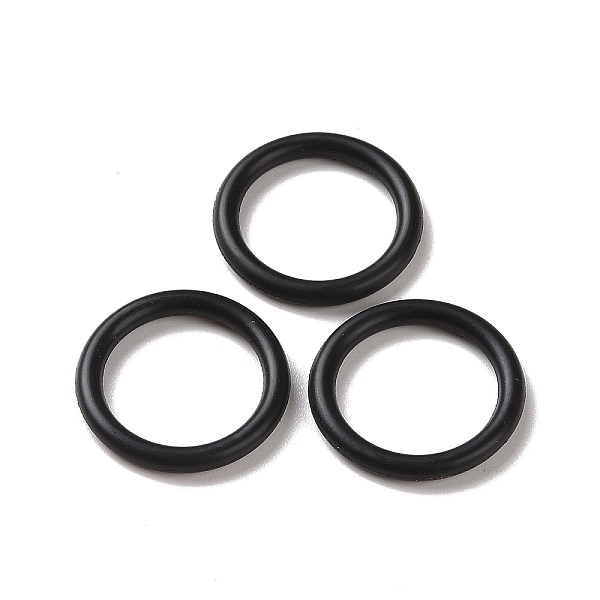 PandaHall Rubber O Ring Connectors, Linking Ring, Black, 24x3mm, Inner Diameter: 18mm Synthetic Rubber Ring Black
PandaHall Rubber O Ring Connectors, Linking Ring, Black, 24x3mm, Inner Diameter: 18mm Synthetic Rubber Ring Black