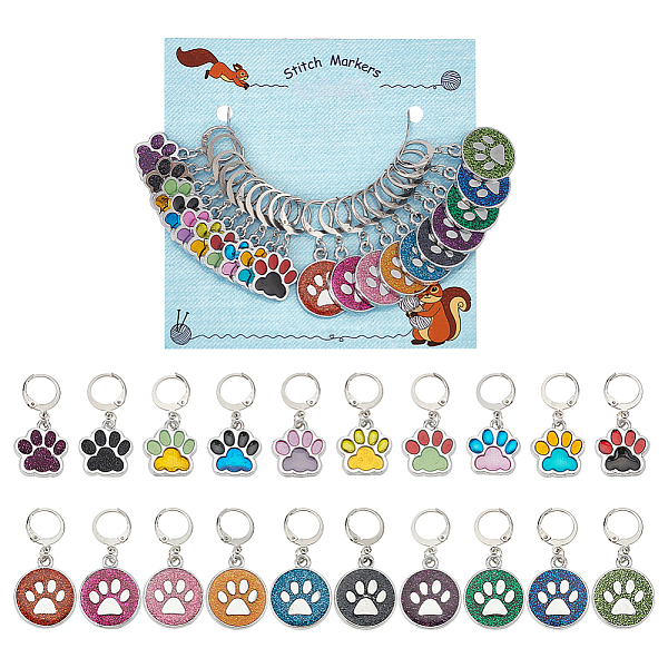 PandaHall 20 Pcs 2 Styles Dog Paw Print Stitch Marker, Enamel Crochet Stitch Marker Alloy Locking Stitch Marker Removable Knitting..., Multicolor
PandaHall 20 Pcs 2 Styles Dog Paw Print Stitch Marker, Enamel Crochet Stitch Marker Alloy Locking Stitch Marker Removable Knitting..., Multicolor
