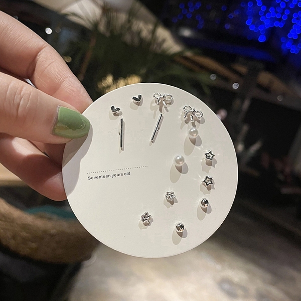 PandaHall Exquisite 925 Sterling Silver Stud Earrings Sets for Girls Women, Mixed Shape, Platinum, Package Size: 75x75mm Sterling Silver...
PandaHall Exquisite 925 Sterling Silver Stud Earrings Sets for Girls Women, Mixed Shape, Platinum, Package Size: 75x75mm Sterling Silver...