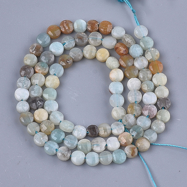 PandaHall Natural Flower Amazonite Beads Strands, Faceted, Flat Round, 4~4.5x2.5~3mm, Hole: 0.8mm, about 88~89pcs/strand, 14.9 inch~15.1...
PandaHall Natural Flower Amazonite Beads Strands, Faceted, Flat Round, 4~4.5x2.5~3mm, Hole: 0.8mm, about 88~89pcs/strand, 14.9 inch~15.1...