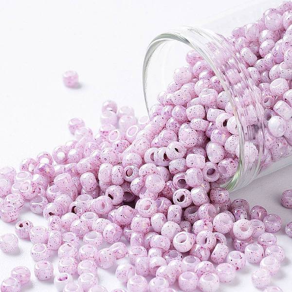 PandaHall TOHO Round Seed Beads, Japanese Seed Beads, (1200) Opaque White Pink Marbled, 8/0, 3mm, Hole: 1mm, about 222pcs/10g Glass Pink
PandaHall TOHO Round Seed Beads, Japanese Seed Beads, (1200) Opaque White Pink Marbled, 8/0, 3mm, Hole: 1mm, about 222pcs/10g Glass Pink