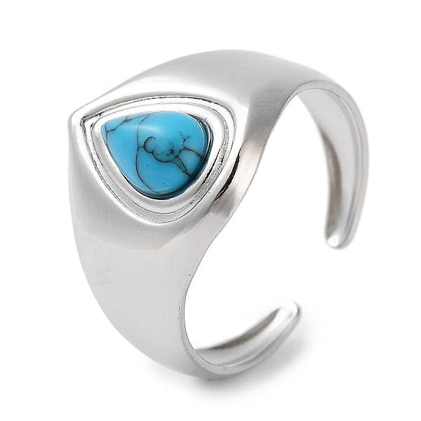 PandaHall 304 Stainless Steel Ring, Adjustable Synthetic Turquoise Rings, 15mm, Inner Diameter: Adjustable Synthetic Turquoise
PandaHall 304 Stainless Steel Ring, Adjustable Synthetic Turquoise Rings, 15mm, Inner Diameter: Adjustable Synthetic Turquoise