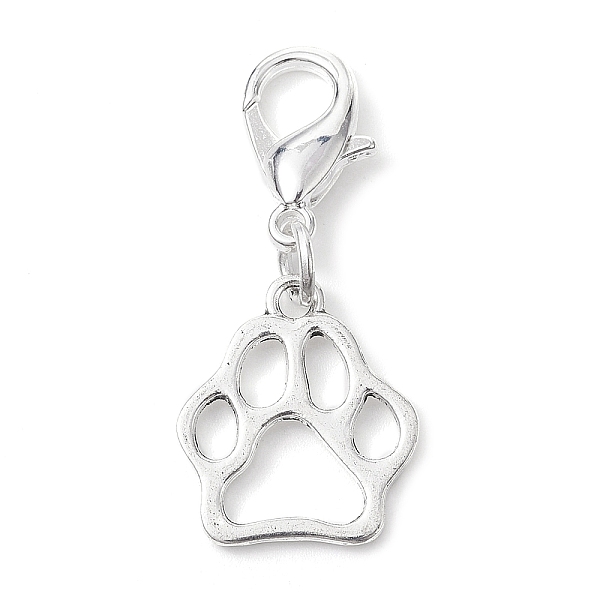 PandaHall Alloy Pendant Decorations, with Zinc Alloy Lobster Claw Clasps, Cadmium Free & Lead Free, Bear Paw Prints, Antique Silver, 36mm...
PandaHall Alloy Pendant Decorations, with Zinc Alloy Lobster Claw Clasps, Cadmium Free & Lead Free, Bear Paw Prints, Antique Silver, 36mm...