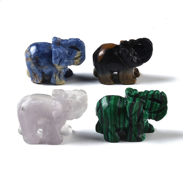 PandaHall Natural & Synthetic Mixed Gemstone Carved Elephant Figurines, for Home Office Desktop Feng Shui Ornament, 40x20~22x28~29.5mm Mixed...
PandaHall Natural & Synthetic Mixed Gemstone Carved Elephant Figurines, for Home Office Desktop Feng Shui Ornament, 40x20~22x28~29.5mm Mixed...