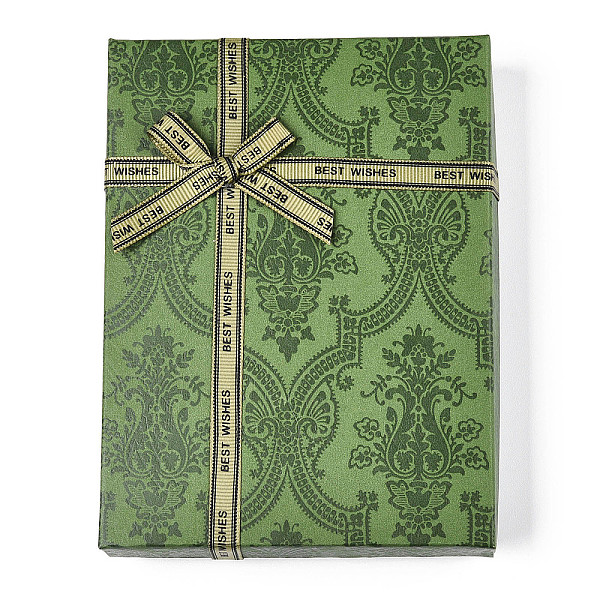 PandaHall Flower Printed Cardboard Jewelry Boxes, with Black Sponge, for Jewelry Gift Packaging, Rectangle with Bowknot, Dark Sea Green...
PandaHall Flower Printed Cardboard Jewelry Boxes, with Black Sponge, for Jewelry Gift Packaging, Rectangle with Bowknot, Dark Sea Green...