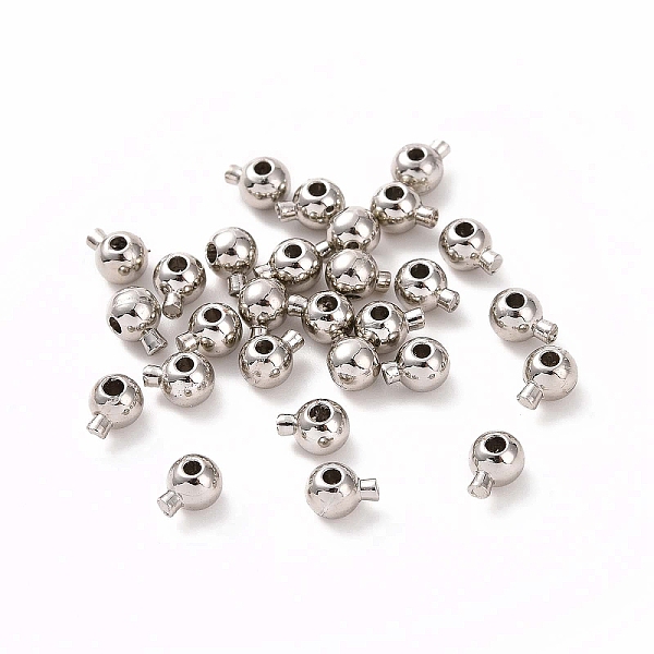 PandaHall Rack Plating Brass Crimp Beads, Round, Platinum, 4.5x3.5x3mm, Hole: 0.8mm Brass Round
PandaHall Rack Plating Brass Crimp Beads, Round, Platinum, 4.5x3.5x3mm, Hole: 0.8mm Brass Round