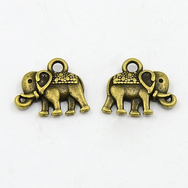PandaHall Vintage Elephant Charms, Tibetan Style Charms, Cadmium Free & Nickel Free & Lead Free, Antique Bronze, 12x14x2.5mm, Hole: 1mm...
PandaHall Vintage Elephant Charms, Tibetan Style Charms, Cadmium Free & Nickel Free & Lead Free, Antique Bronze, 12x14x2.5mm, Hole: 1mm...
