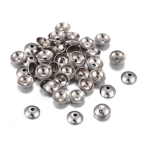 PandaHall 201 Stainless Steel Bead Caps, Half Round, Stainless Steel Color, 4x1.5mm, Hole: 0.8mm 201 Stainless Steel
PandaHall 201 Stainless Steel Bead Caps, Half Round, Stainless Steel Color, 4x1.5mm, Hole: 0.8mm 201 Stainless Steel