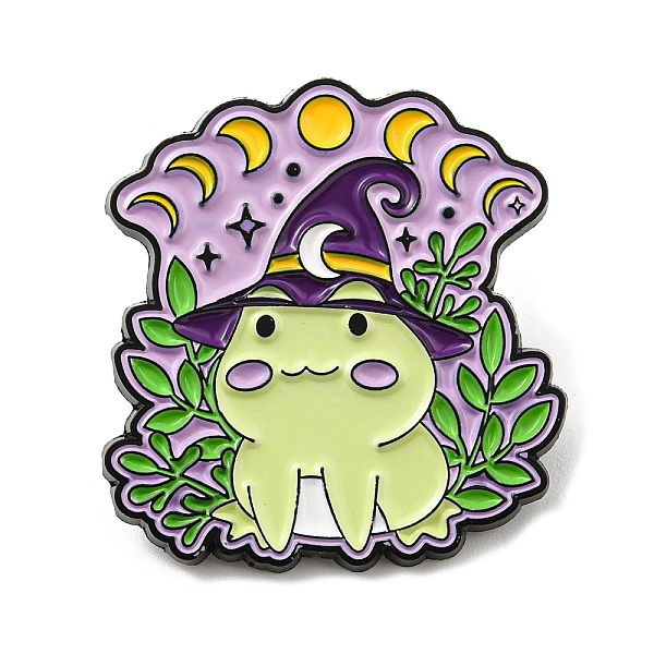 PandaHall Magic Frog & Moon Phase Enamel Pin, Brooch for Backpack Clothes, Leaf, 30.5x28.5x1.6mm Alloy+Enamel Leaf
PandaHall Magic Frog & Moon Phase Enamel Pin, Brooch for Backpack Clothes, Leaf, 30.5x28.5x1.6mm Alloy+Enamel Leaf