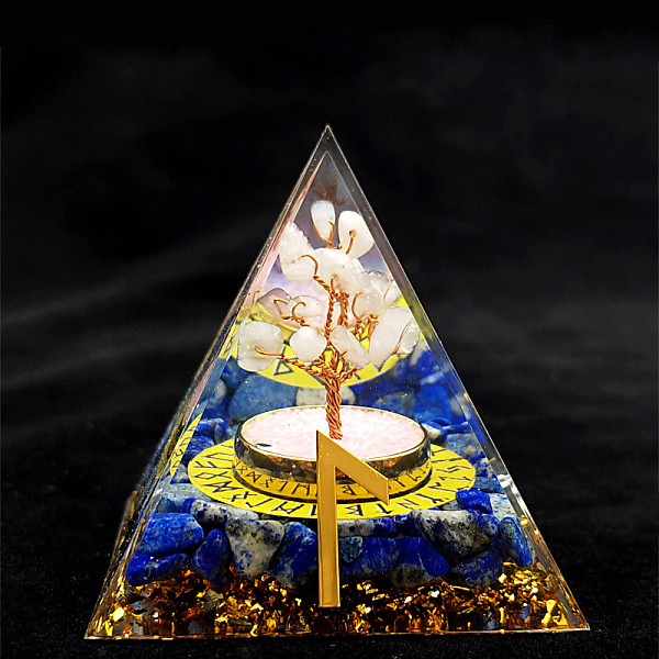 PandaHall Viking Rune Symbol-Water Orgonite Pyramid Resin Display Decorations, with Natural Sodalite Chips Inside, for Home Office Desk...
PandaHall Viking Rune Symbol-Water Orgonite Pyramid Resin Display Decorations, with Natural Sodalite Chips Inside, for Home Office Desk...