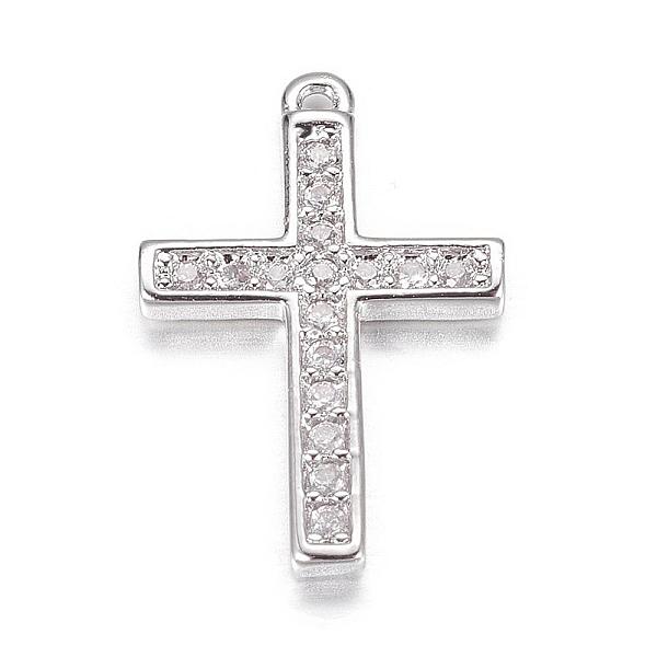 PandaHall Brass Micro Pave Cubic Zirconia Charms, Latin Cross, Platinum, 15x10x2mm, Hole: 1mm Brass+Cubic Zirconia Cross
PandaHall Brass Micro Pave Cubic Zirconia Charms, Latin Cross, Platinum, 15x10x2mm, Hole: 1mm Brass+Cubic Zirconia Cross