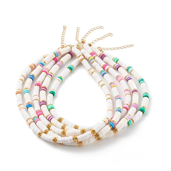 PandaHall Polymer Clay Heishi Beaded Necklaces, with Brass Beads and 304 Stainless Steel Lobster Claw Clasps, Golden, Mixed Color, 15.75..., Multicolor
PandaHall Polymer Clay Heishi Beaded Necklaces, with Brass Beads and 304 Stainless Steel Lobster Claw Clasps, Golden, Mixed Color, 15.75..., Multicolor