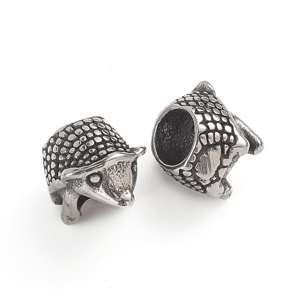 PandaHall 304 Stainless Steel European Beads, Large Hole Beads, Hedgehog, Antique Silver, 10x8.2x9.8mm, Hole: 5mm 304 Stainless Steel Other... 
PandaHall 304 Stainless Steel European Beads, Large Hole Beads, Hedgehog, Antique Silver, 10x8.2x9.8mm, Hole: 5mm 304 Stainless Steel Other...