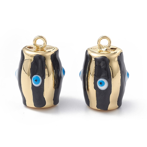 PandaHall Brass Enamel Pendants, Real 18K Gold Plated, Barrel with Evil Eye Charm, Black, 25x16.5x16mm, Hole: 2.2mm Brass+Enamel Barrel...
PandaHall Brass Enamel Pendants, Real 18K Gold Plated, Barrel with Evil Eye Charm, Black, 25x16.5x16mm, Hole: 2.2mm Brass+Enamel Barrel...