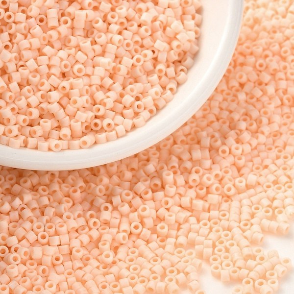 PandaHall Cylinder Seed Beads, Frosted Colors, Uniform Size, Bisque, 2x1.3~1.5mm, Hole: 0.8~1mm, about 888pcs/10g Glass Orange
PandaHall Cylinder Seed Beads, Frosted Colors, Uniform Size, Bisque, 2x1.3~1.5mm, Hole: 0.8~1mm, about 888pcs/10g Glass Orange