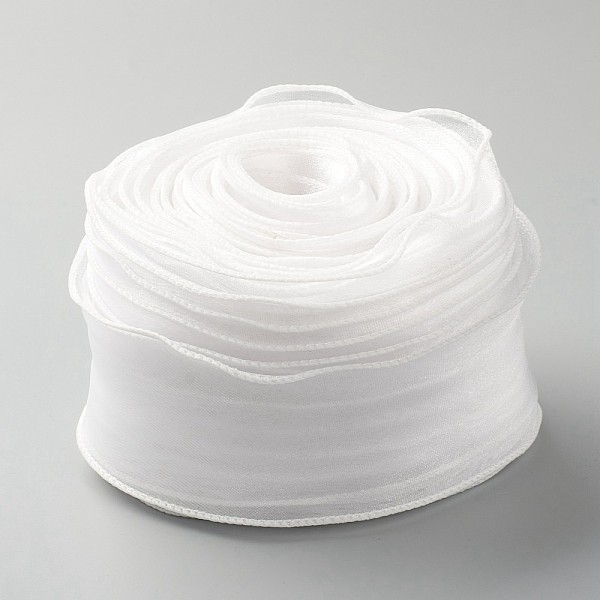PandaHall Organza Ribbon, Wired Sheer Chiffon Ribbon, for Package Wrapping, Hair Bow Clips Accessories Making, White, 2-1/8 inch(55mm)...
PandaHall Organza Ribbon, Wired Sheer Chiffon Ribbon, for Package Wrapping, Hair Bow Clips Accessories Making, White, 2-1/8 inch(55mm)...