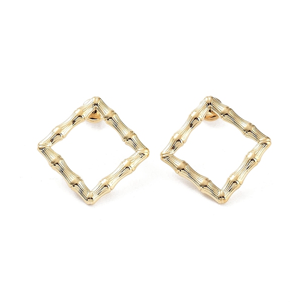 PandaHall 304 Stainless Steel Stud Earrings, Hollow Rhombus, Golden, 26x26mm 304 Stainless Steel Rhombus
PandaHall 304 Stainless Steel Stud Earrings, Hollow Rhombus, Golden, 26x26mm 304 Stainless Steel Rhombus