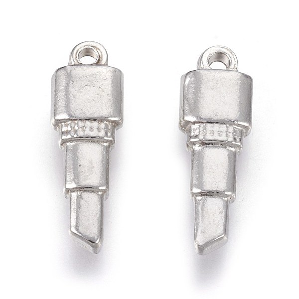 PandaHall 201 Stainless Steel Pendants, Makeup Pendants, Lipstick, Stainless Steel Color, 18.5x6x3mm, Hole: 1.4mm 201 Stainless Steel
PandaHall 201 Stainless Steel Pendants, Makeup Pendants, Lipstick, Stainless Steel Color, 18.5x6x3mm, Hole: 1.4mm 201 Stainless Steel
