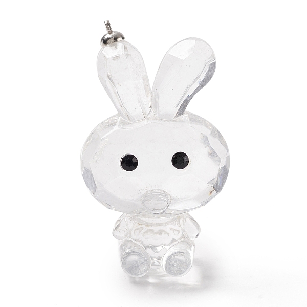 PandaHall Transparent Acrylic Rhinestone Big Pendants, with Alloy Findings, Faceted, Rabbit, Clear, 59.5x35.5x24mm, Hole: 1.6mm Acrylic...
PandaHall Transparent Acrylic Rhinestone Big Pendants, with Alloy Findings, Faceted, Rabbit, Clear, 59.5x35.5x24mm, Hole: 1.6mm Acrylic...