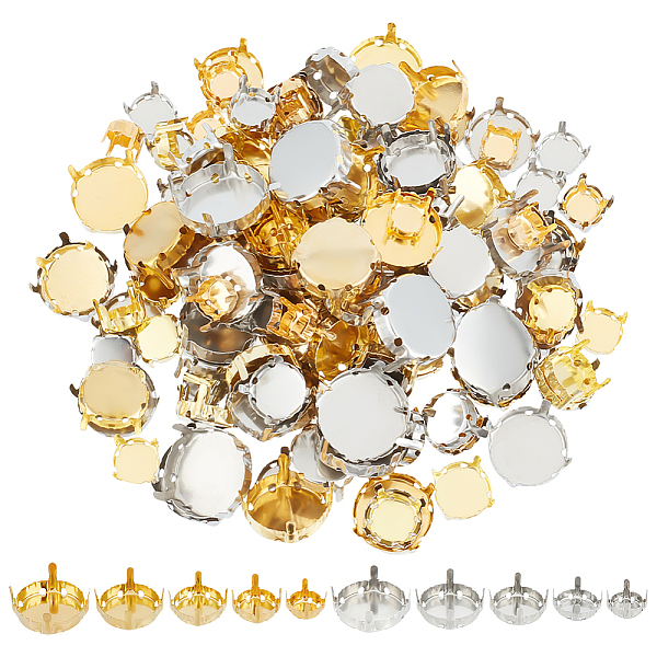 PandaHall Unicraftale 240pcs 8 styles 201 Stainless Steel Sew on Prong Settings, Claw Settings for Flat Back Rhinestone, Flat Round, Mixed...
PandaHall Unicraftale 240pcs 8 styles 201 Stainless Steel Sew on Prong Settings, Claw Settings for Flat Back Rhinestone, Flat Round, Mixed...