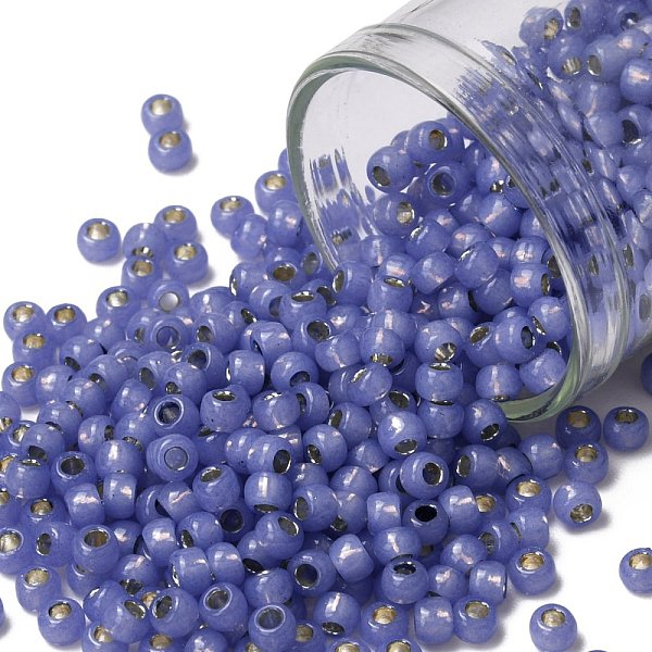 PandaHall TOHO Round Seed Beads, Japanese Seed Beads, (PF2123) PermaFinish Tanzanite Opal Silver Lined, 8/0, 3mm, Hole: 1mm, about..., Blue
PandaHall TOHO Round Seed Beads, Japanese Seed Beads, (PF2123) PermaFinish Tanzanite Opal Silver Lined, 8/0, 3mm, Hole: 1mm, about..., Blue