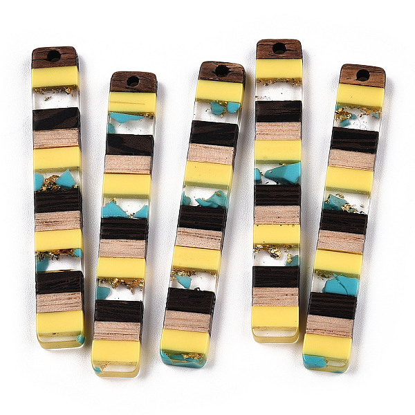 PandaHall Translucent Resin & Walnut Wood Big Pendants, with Gold Foil, Rectangle Charm, Yellow, 51.5x7.5x3mm, Hole: 1.8mm Resin+Wood...
PandaHall Translucent Resin & Walnut Wood Big Pendants, with Gold Foil, Rectangle Charm, Yellow, 51.5x7.5x3mm, Hole: 1.8mm Resin+Wood...