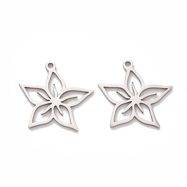 PandaHall 5Pcs 201 Stainless Steel Pendants, Laser Cut, Hllow Flower Charm, Stainless Steel Color, 15.5x16.5x1mm, Hole: 1.5mm 201 Stainless...
PandaHall 5Pcs 201 Stainless Steel Pendants, Laser Cut, Hllow Flower Charm, Stainless Steel Color, 15.5x16.5x1mm, Hole: 1.5mm 201 Stainless...