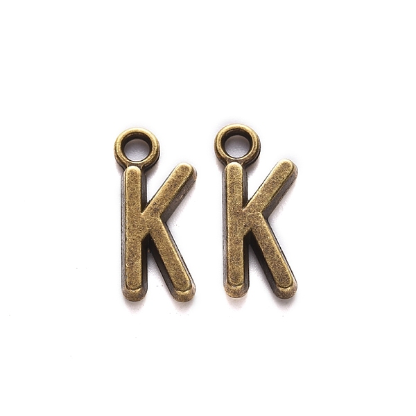 PandaHall Tibetan Style Alloy Pendants, Cadmium Free & Nickel Free & Lead Free, Letter.K, K: 16x7.5x2mm, Hole: 2mm, about 1298pcs/1000g...
PandaHall Tibetan Style Alloy Pendants, Cadmium Free & Nickel Free & Lead Free, Letter.K, K: 16x7.5x2mm, Hole: 2mm, about 1298pcs/1000g...