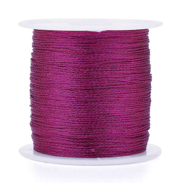 PandaHall Polyester Braided Metallic Thread, for DIY Braided Bracelets Making and Embroidery, Medium Violet Red, 0.4mm, 6-Ply, about 54.68...
PandaHall Polyester Braided Metallic Thread, for DIY Braided Bracelets Making and Embroidery, Medium Violet Red, 0.4mm, 6-Ply, about 54.68...