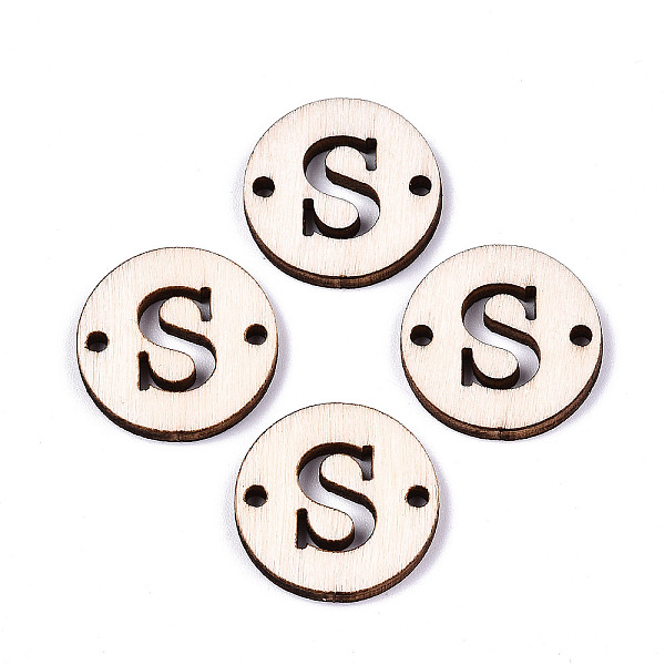 PandaHall Unfinished Natural Poplar Wood Links Connectors, Laser Cut, Flat Round with Word, Letter.S, 19.5x2.5mm, Hole: 2mm Wood Letter S
PandaHall Unfinished Natural Poplar Wood Links Connectors, Laser Cut, Flat Round with Word, Letter.S, 19.5x2.5mm, Hole: 2mm Wood Letter S