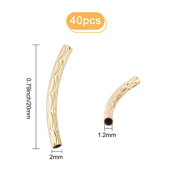 PandaHall CREATCABIN 1 Box 40Pcs Gold Curved Tube Beads 24K Real Gold Plated Brass Sleek Noodle Fish Scales Bead Long Large Hole Spacer...
PandaHall CREATCABIN 1 Box 40Pcs Gold Curved Tube Beads 24K Real Gold Plated Brass Sleek Noodle Fish Scales Bead Long Large Hole Spacer...