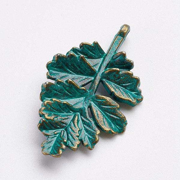 PandaHall Tibetan Style Alloy Links connectors, Holly Leaves, Antique Bronze & Green Patina, 32x19x3mm, Hole: 2mm Alloy Leaf
PandaHall Tibetan Style Alloy Links connectors, Holly Leaves, Antique Bronze & Green Patina, 32x19x3mm, Hole: 2mm Alloy Leaf