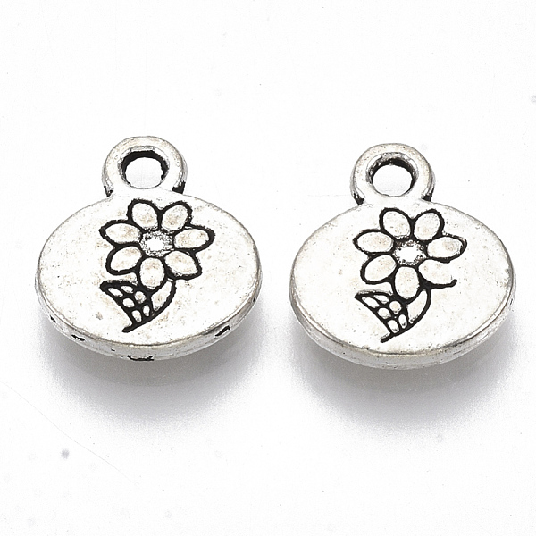 PandaHall Tibetan Style Alloy Charms, Cadmium Free & Lead Free, Flat Round with Flower & Word Grow, Antique Silver, 13x11.5x2.5mm, Hole...
PandaHall Tibetan Style Alloy Charms, Cadmium Free & Lead Free, Flat Round with Flower & Word Grow, Antique Silver, 13x11.5x2.5mm, Hole...