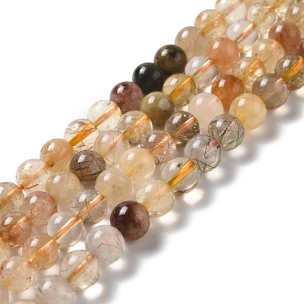 PandaHall Natural Rutilated Quartz Beads Strands, Round, 8mm, Hole: 0.9mm, about 50pcs/strand, 15.31''(38.9cm) Rutilated Quartz Round
PandaHall Natural Rutilated Quartz Beads Strands, Round, 8mm, Hole: 0.9mm, about 50pcs/strand, 15.31''(38.9cm) Rutilated Quartz Round